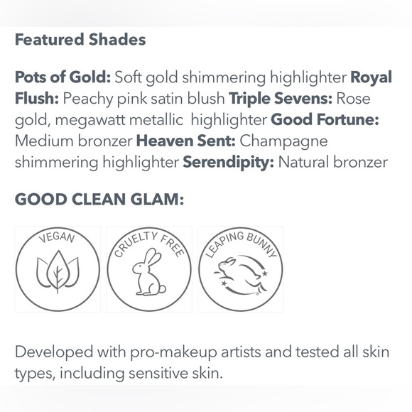 NIB True + Luscious Lucky Glow Bronze and Highlight Palette Full Size - Picture 7 of 12